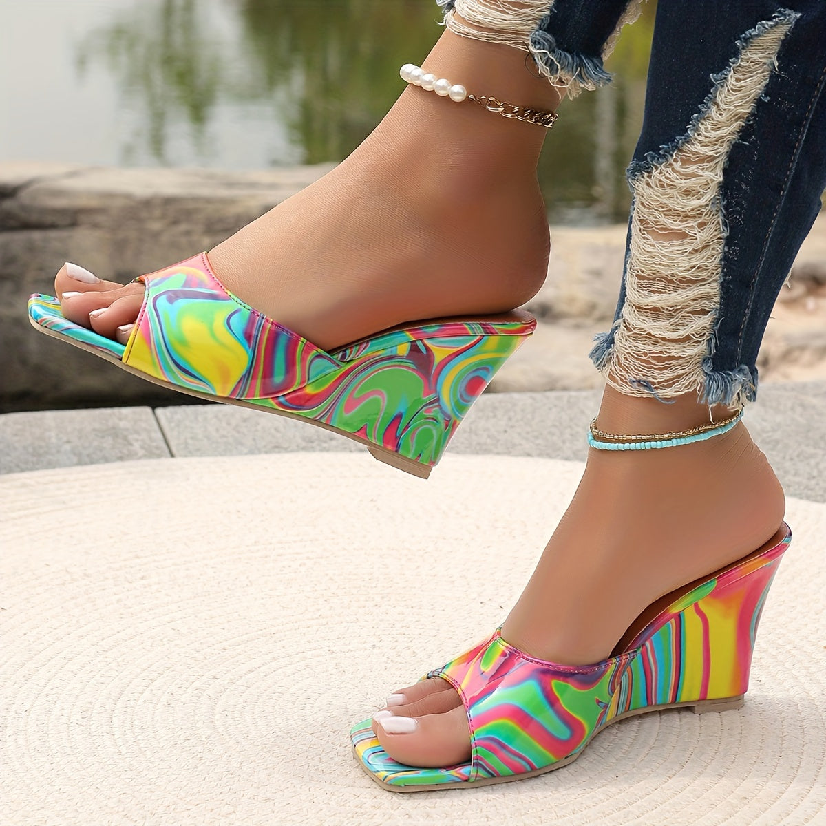 Kennedy | Platform Mule Sandals