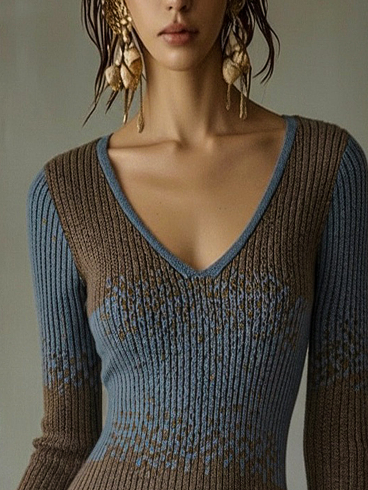 Elara | Colourblock Lace Mini Dress