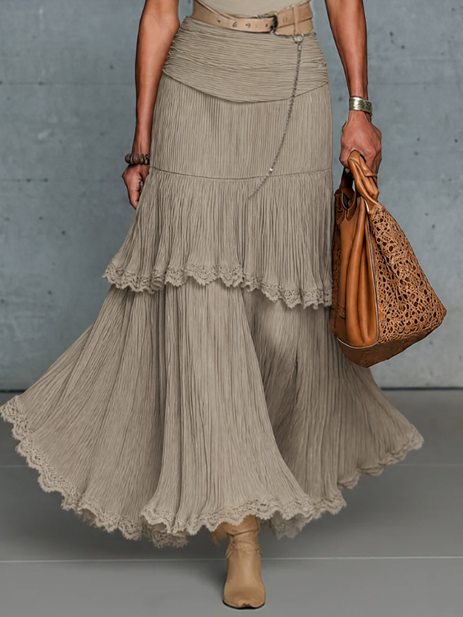 Elodie | Layered Chiffon Maxi Dress