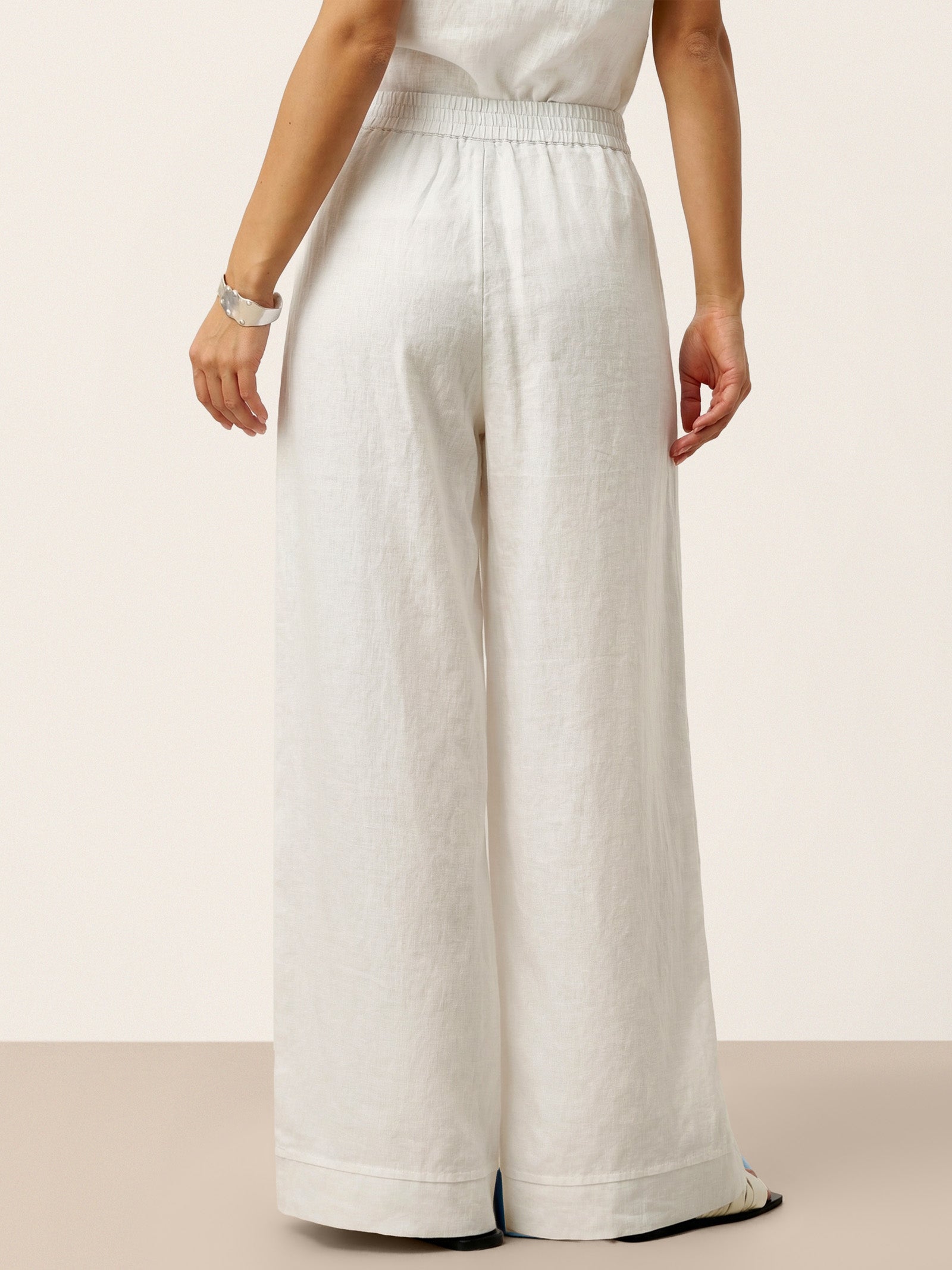 Veridiana | Pleated Linen Trousers