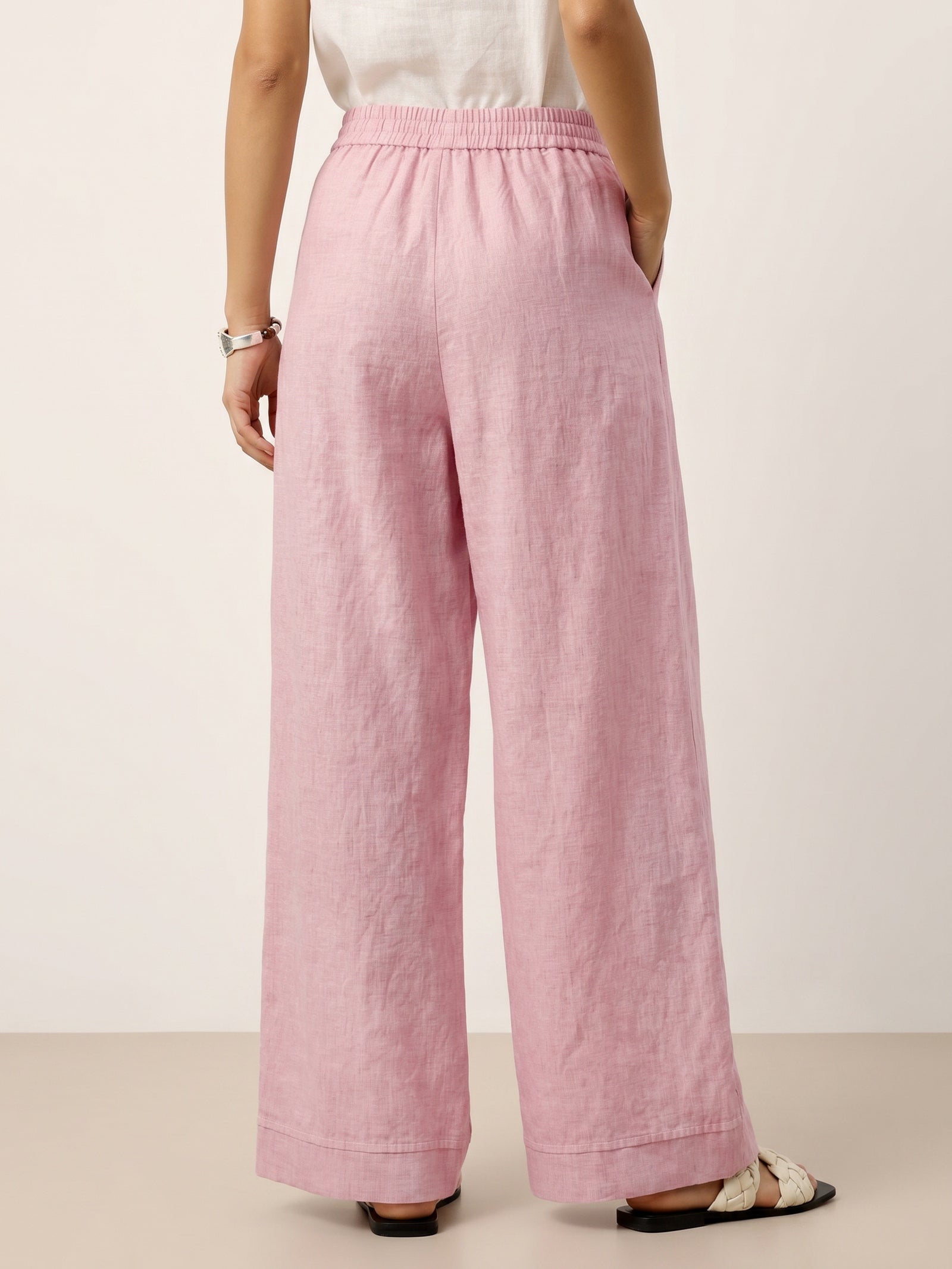 Veridiana | Pleated Linen Trousers