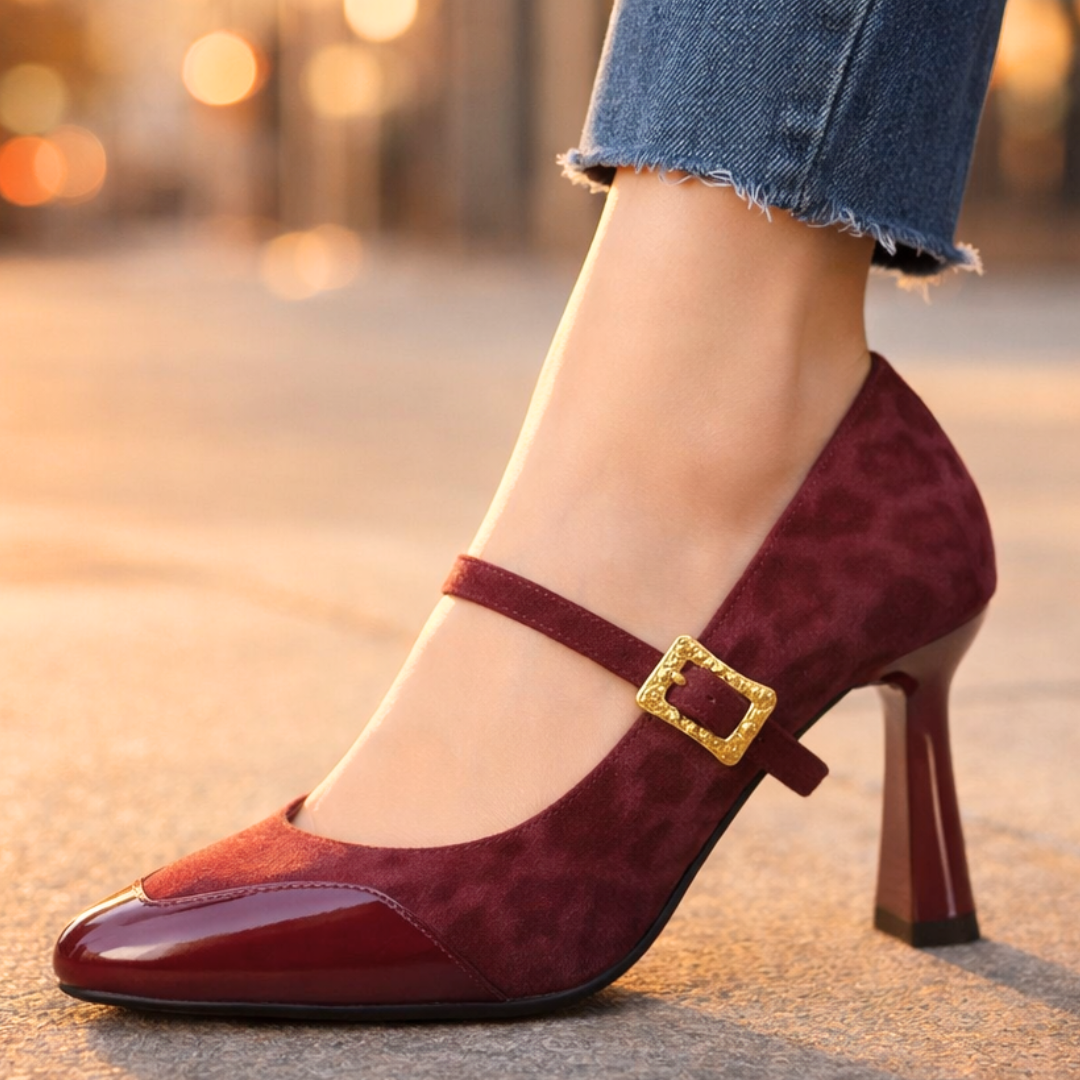 Monroe | Leopard Print Mary Jane Heels