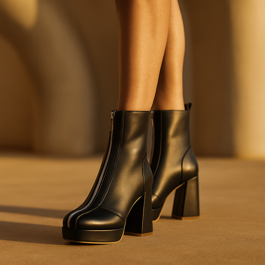 Caldera | Platform Block Heel Ankle Boots