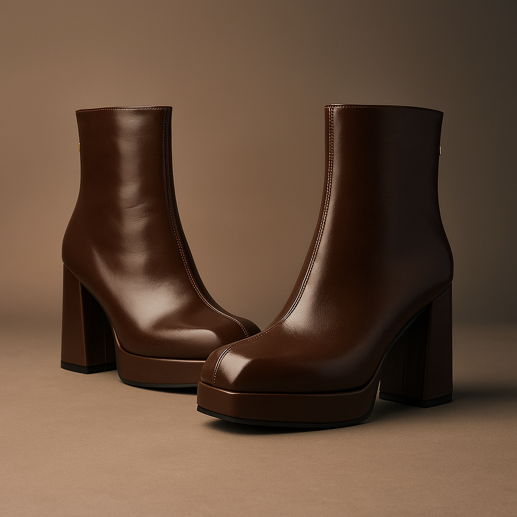 Arcavia | Platform Block Heel Ankle Boots