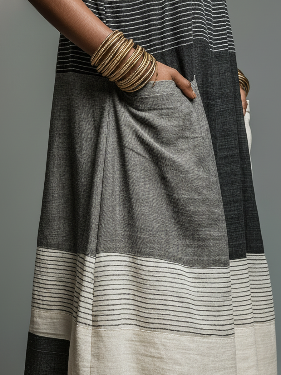 Nadia | Colour Block Maxi Dress