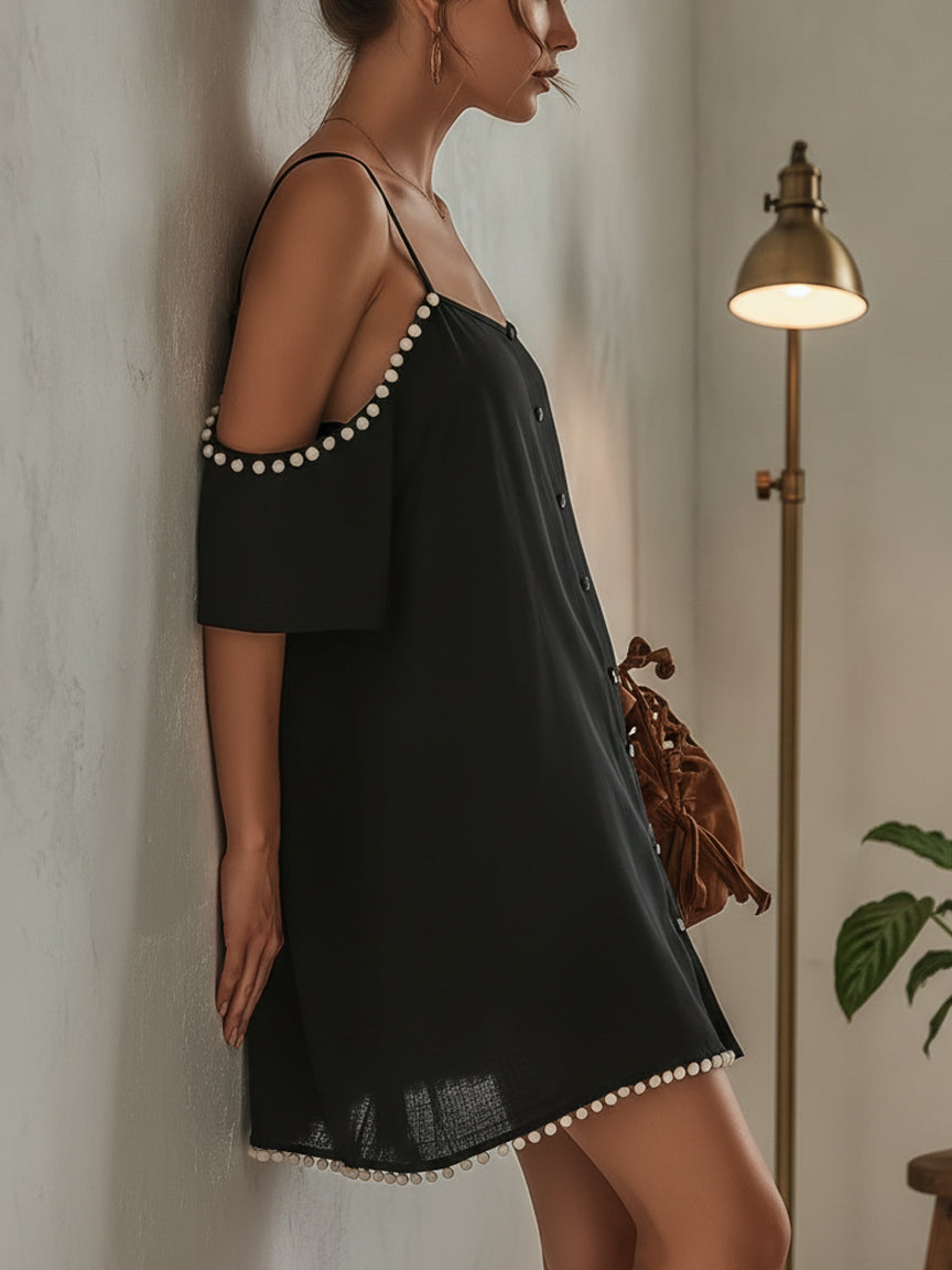 Amélie | Off-Shoulder Lace Mini Dress