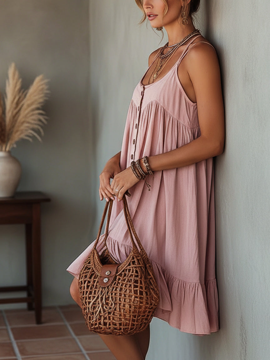 Rosalie | Double Strap Mini Dress