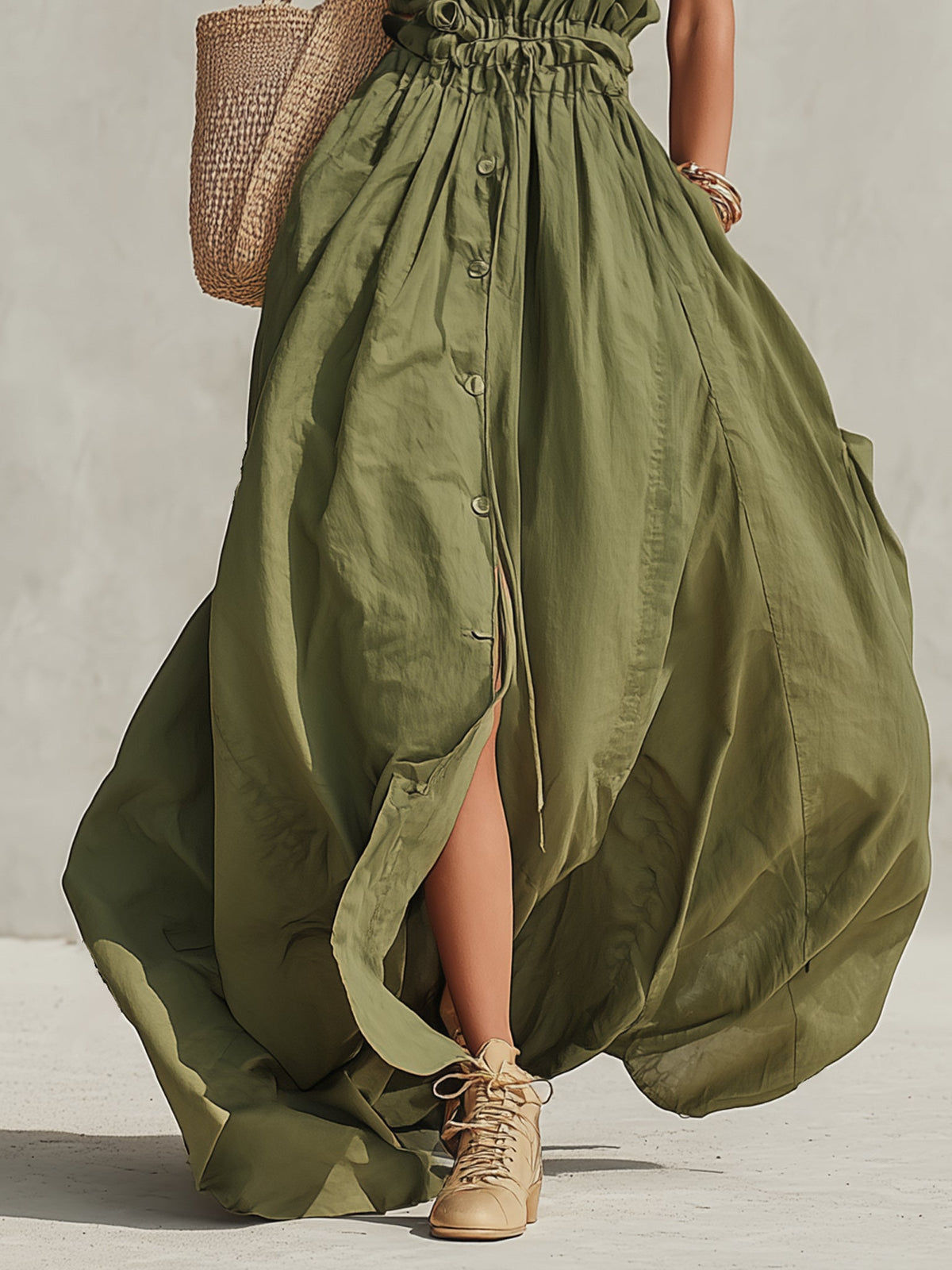 Olivia | Button-Down Maxi Dress