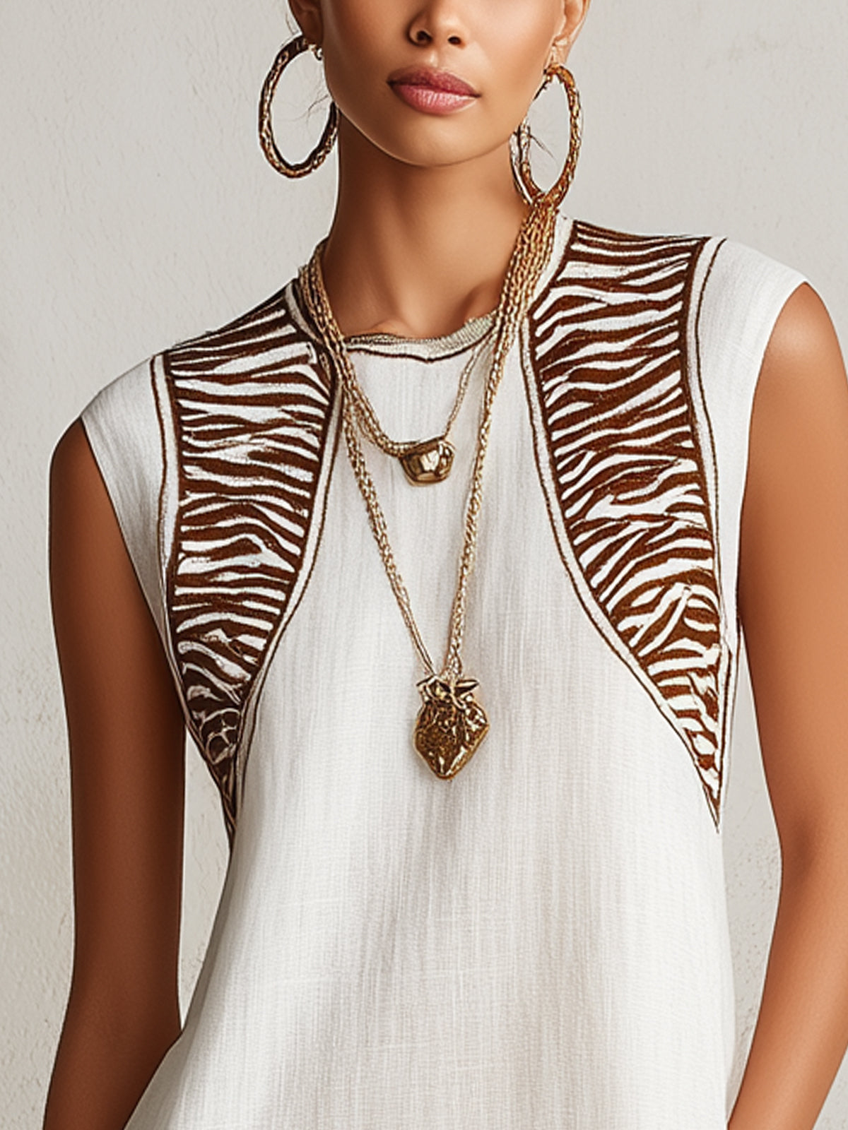 Savannah | Zebra Panel Mini Dress