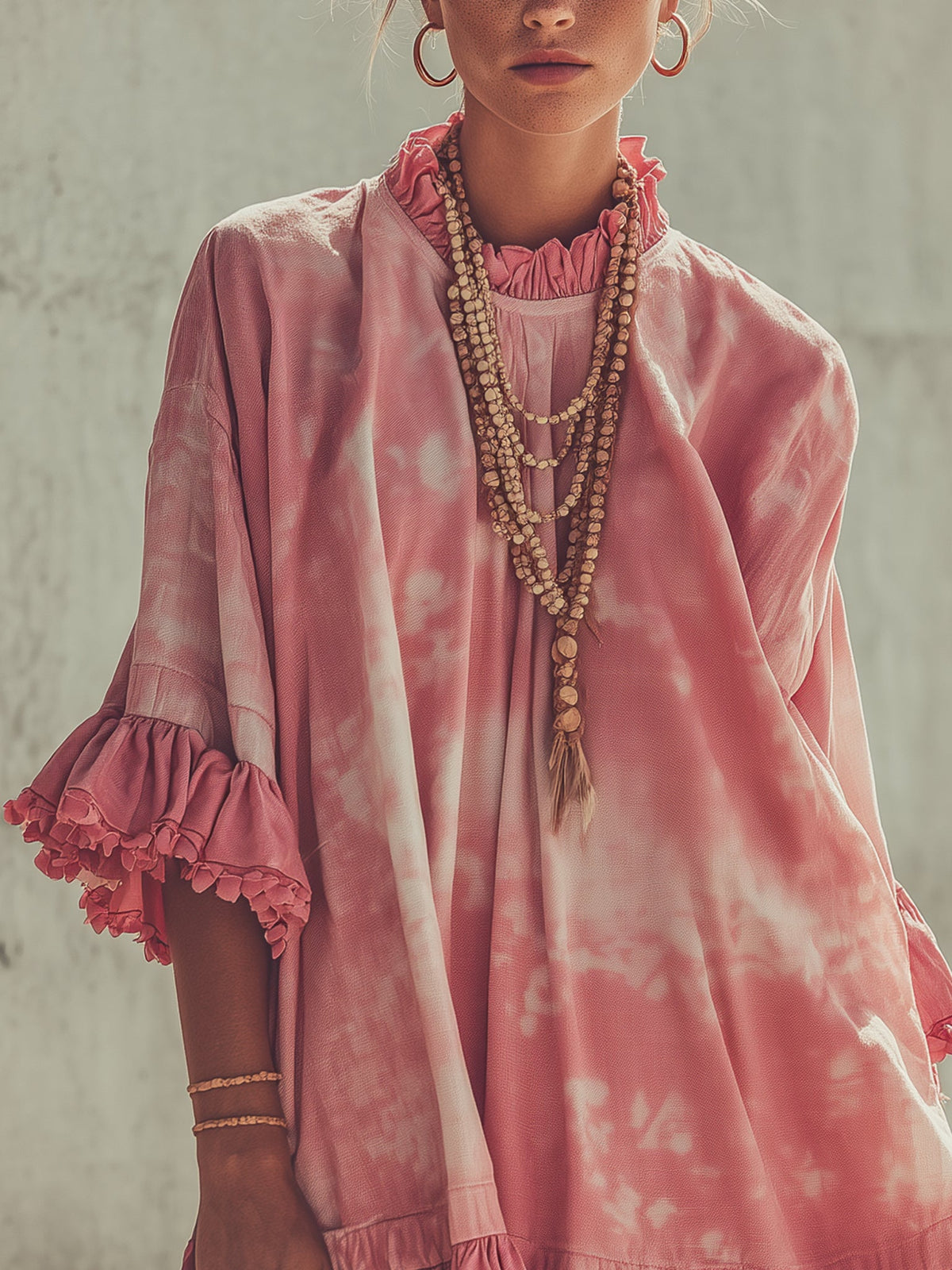 Livia | Tie Dye Linen Mini Dress