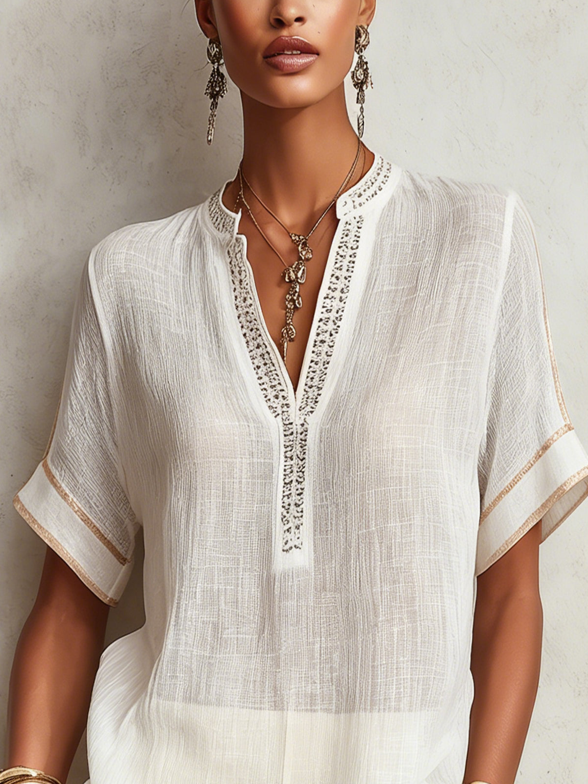 Elise | V-Neck Blouse
