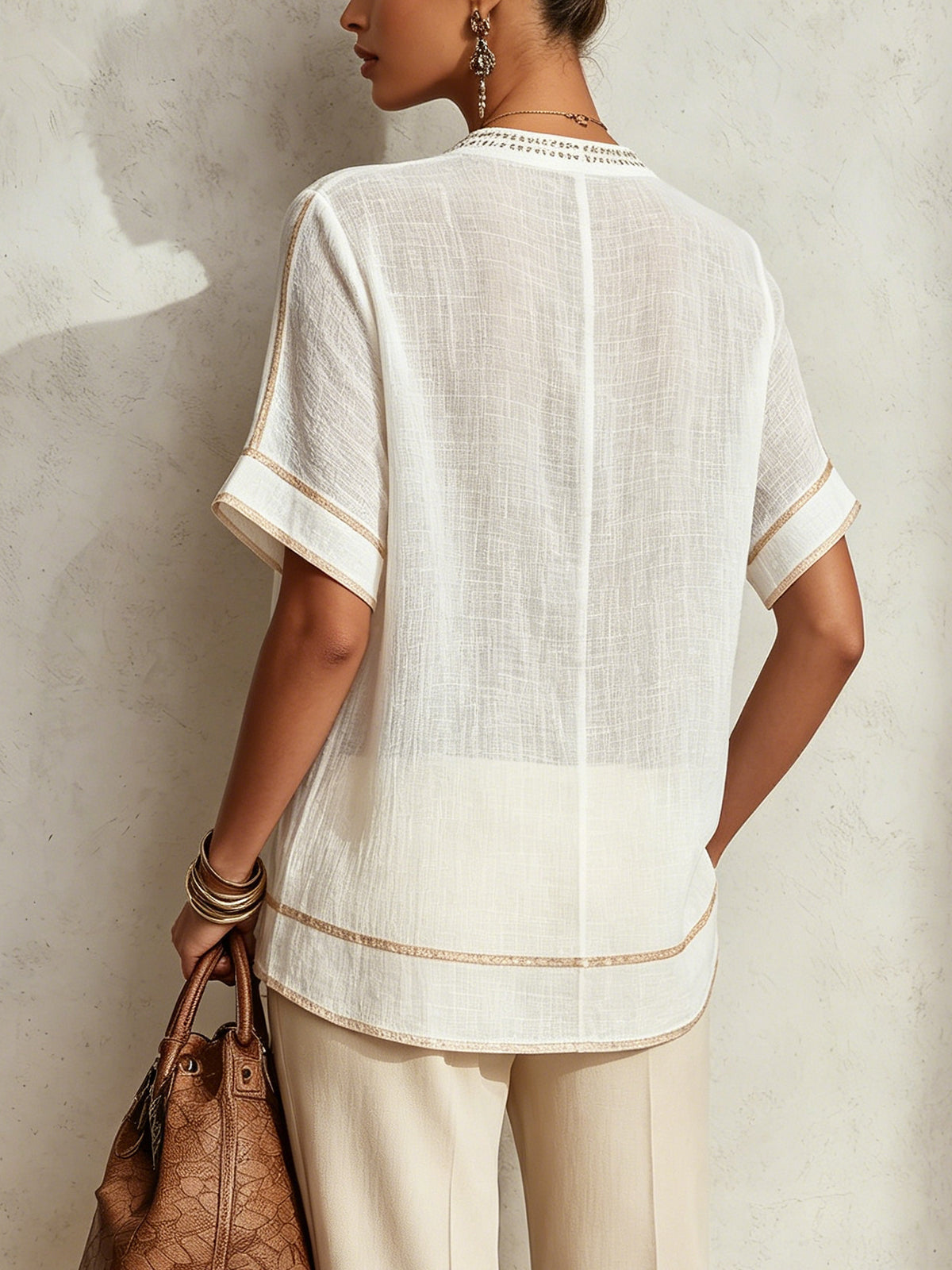 Elise | V-Neck Blouse
