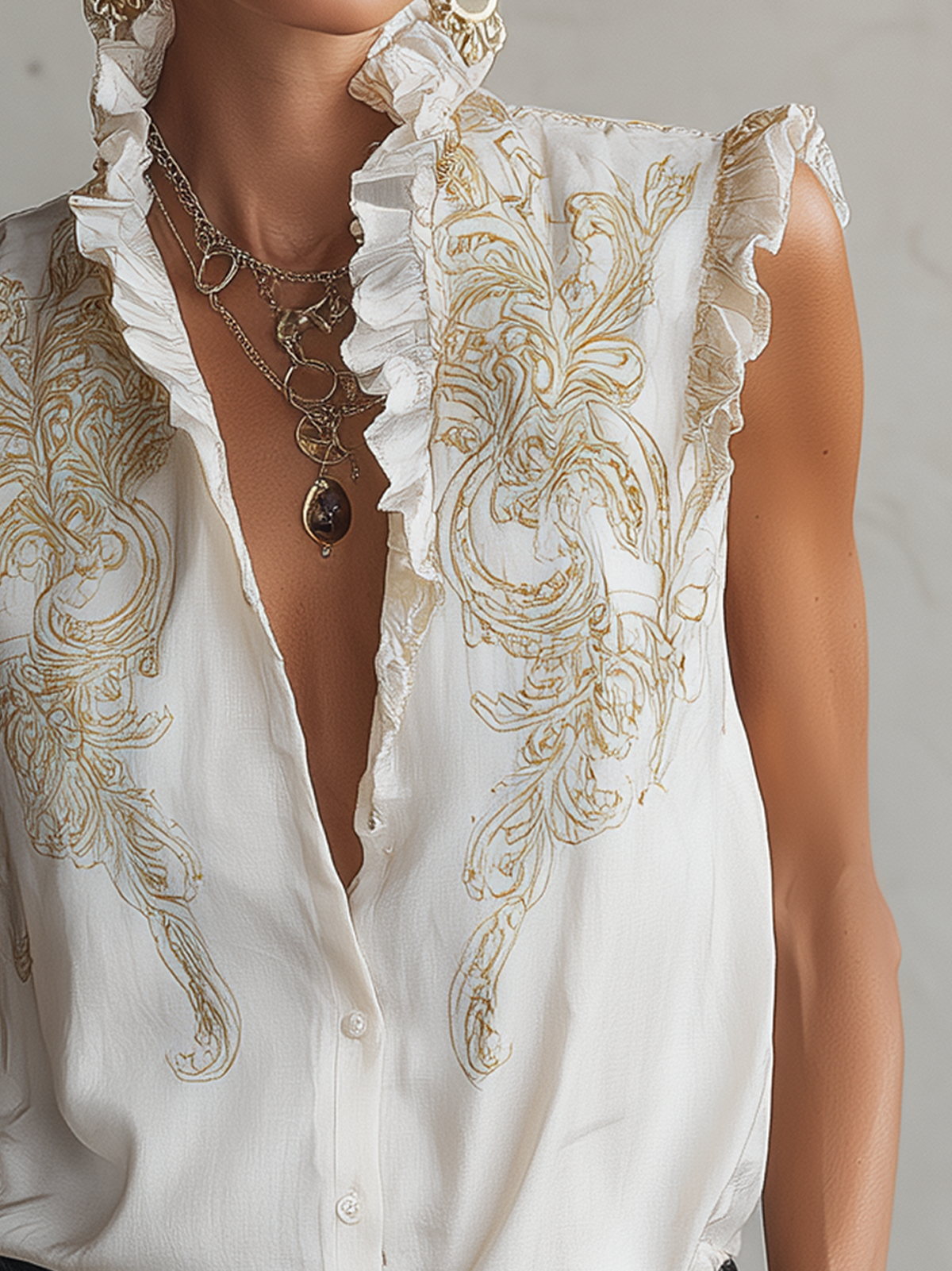 Aurelia | Vintage Ruffle Blouse