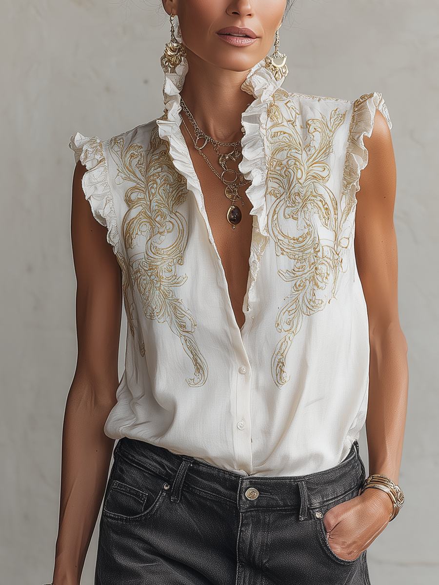 Aurelia | Vintage Ruffle Blouse