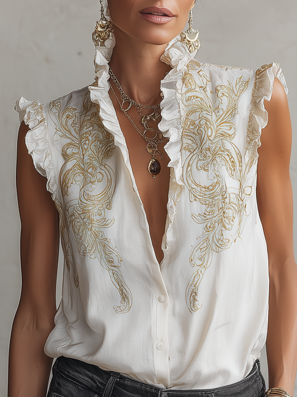 Aurelia | Vintage Ruffle Blouse