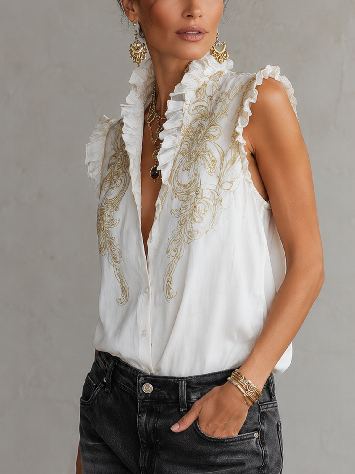 Aurelia | Vintage Ruffle Blouse