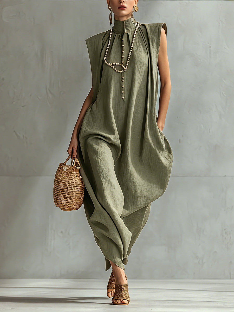 Olivia | Linen Maxi Dress
