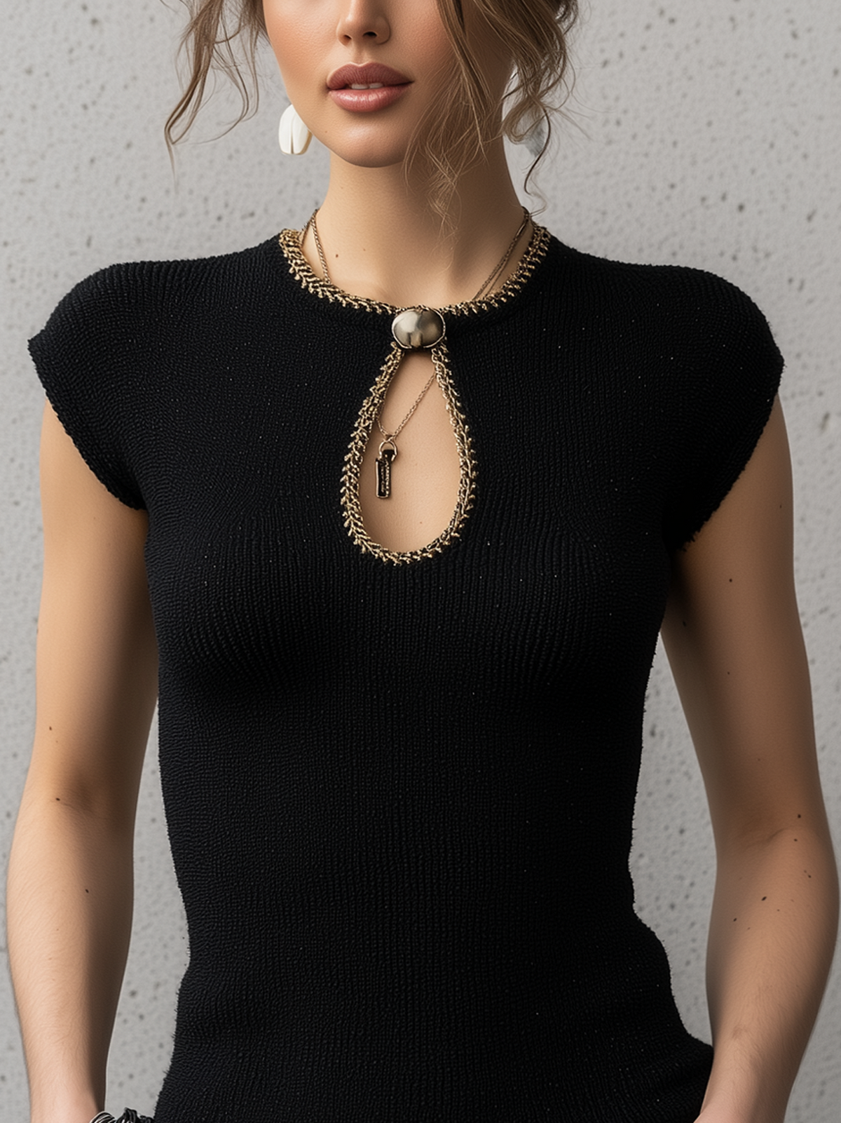 Noelle | Keyhole Knit Top