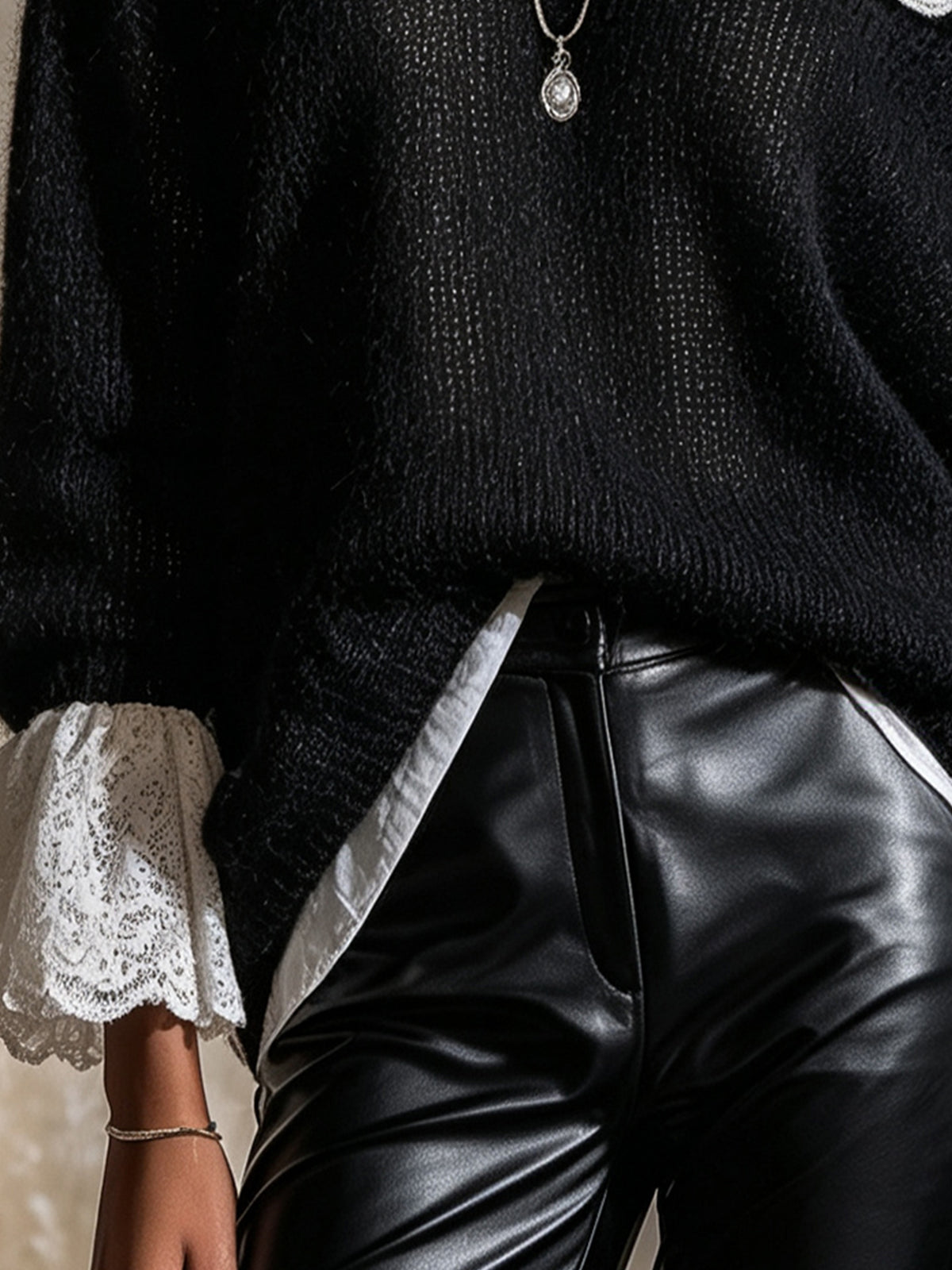 Amélie | Lace Trim Knit