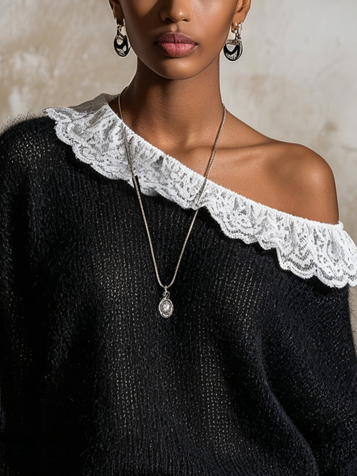 Amélie | Lace Trim Knit