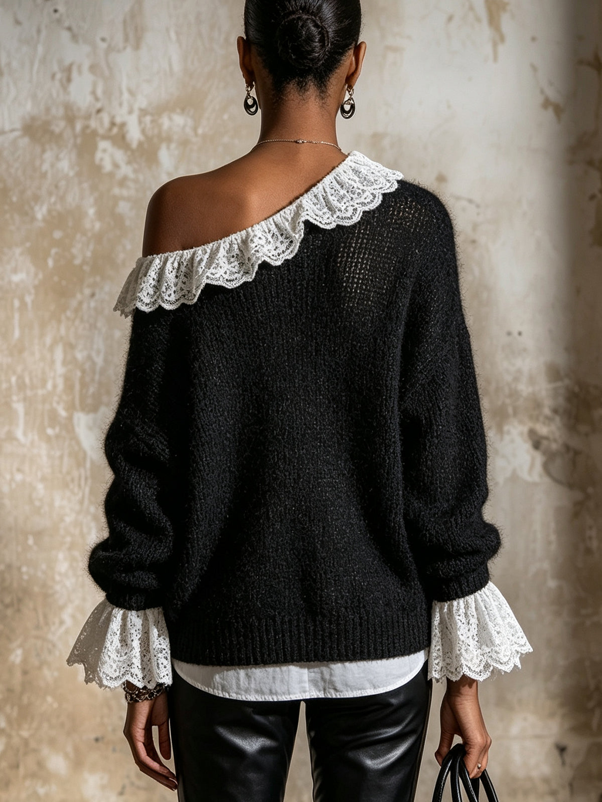 Amélie | Lace Trim Knit