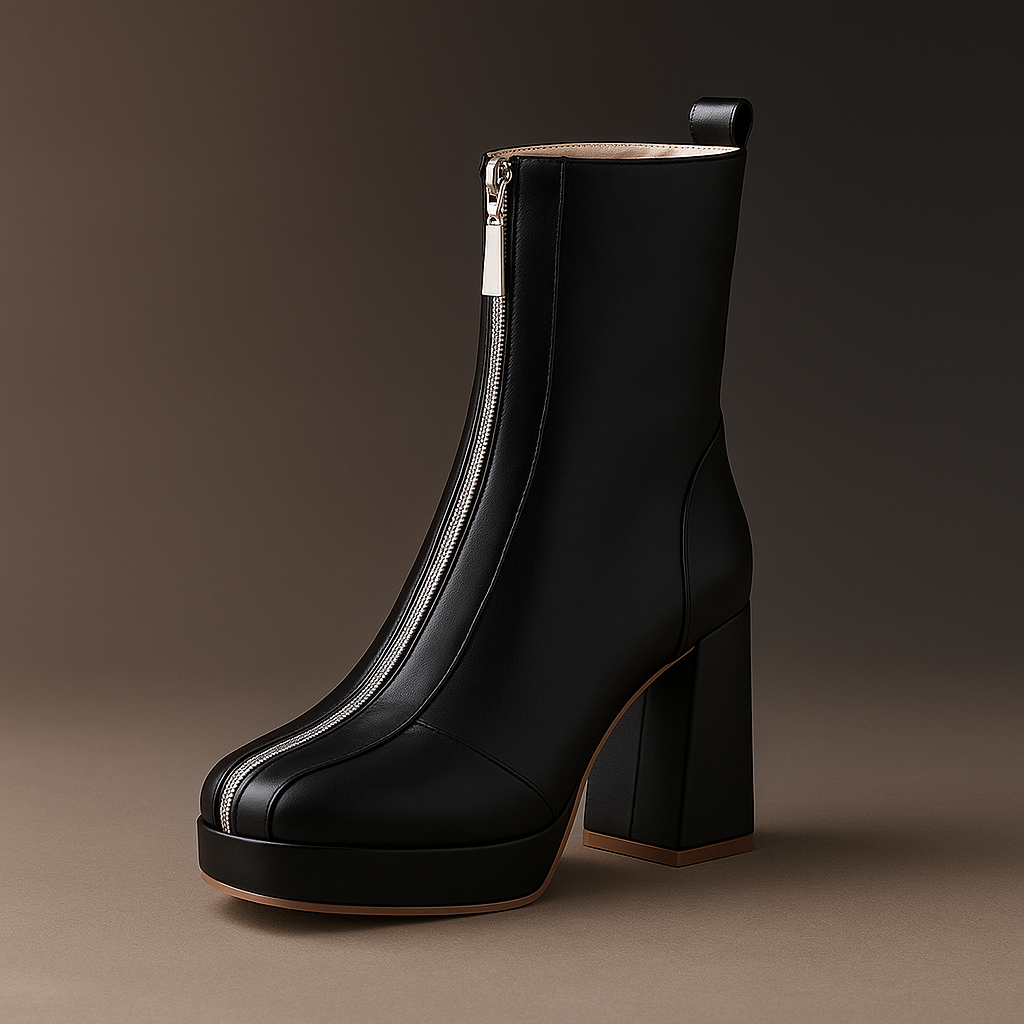 Caldera | Platform Block Heel Ankle Boots