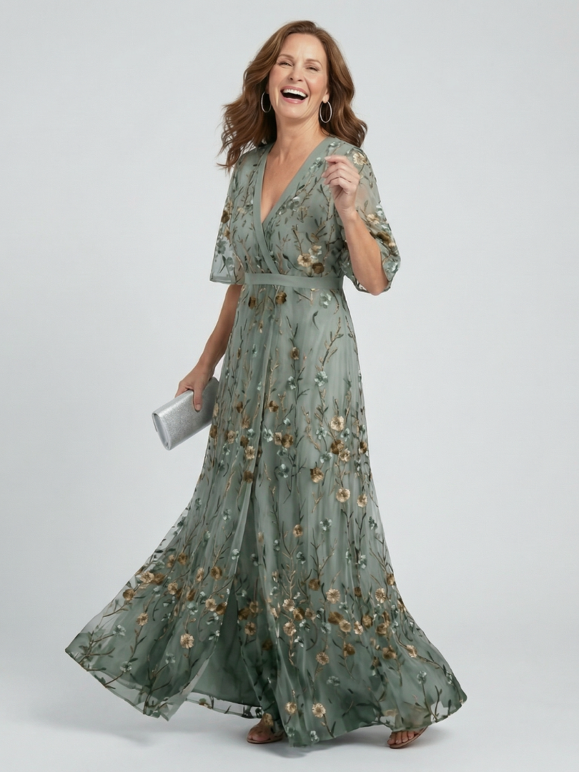 Selora | Floral Halter Maxi Dress