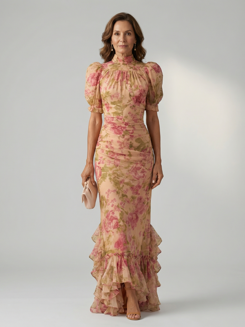 Vianne | High Neck Maxi Dress