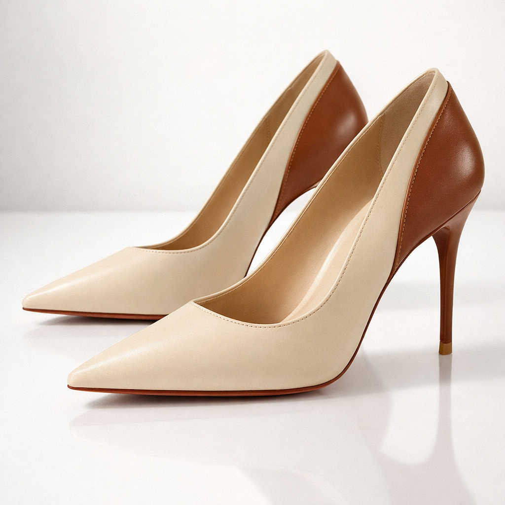 Verona | Two-Tone Pointed Pumps