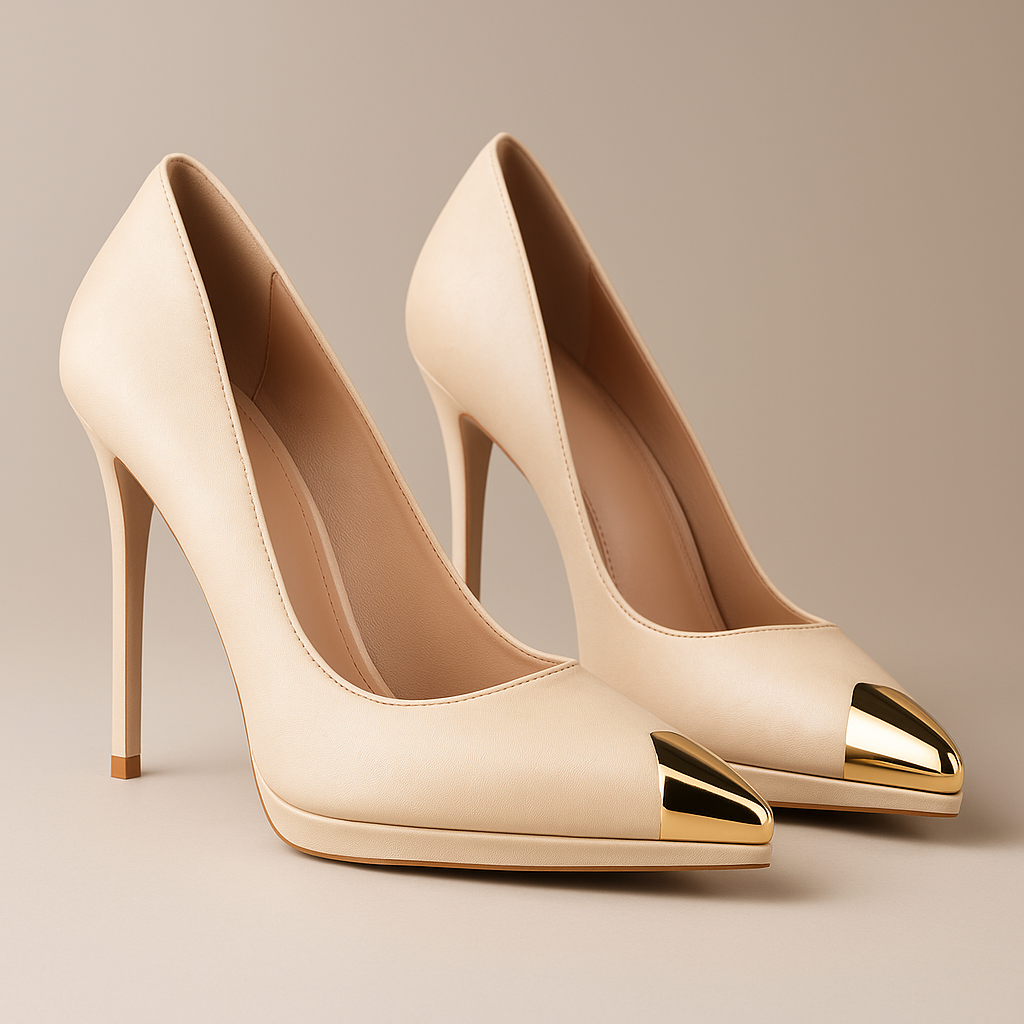 Serena | Metal Toe Pumps