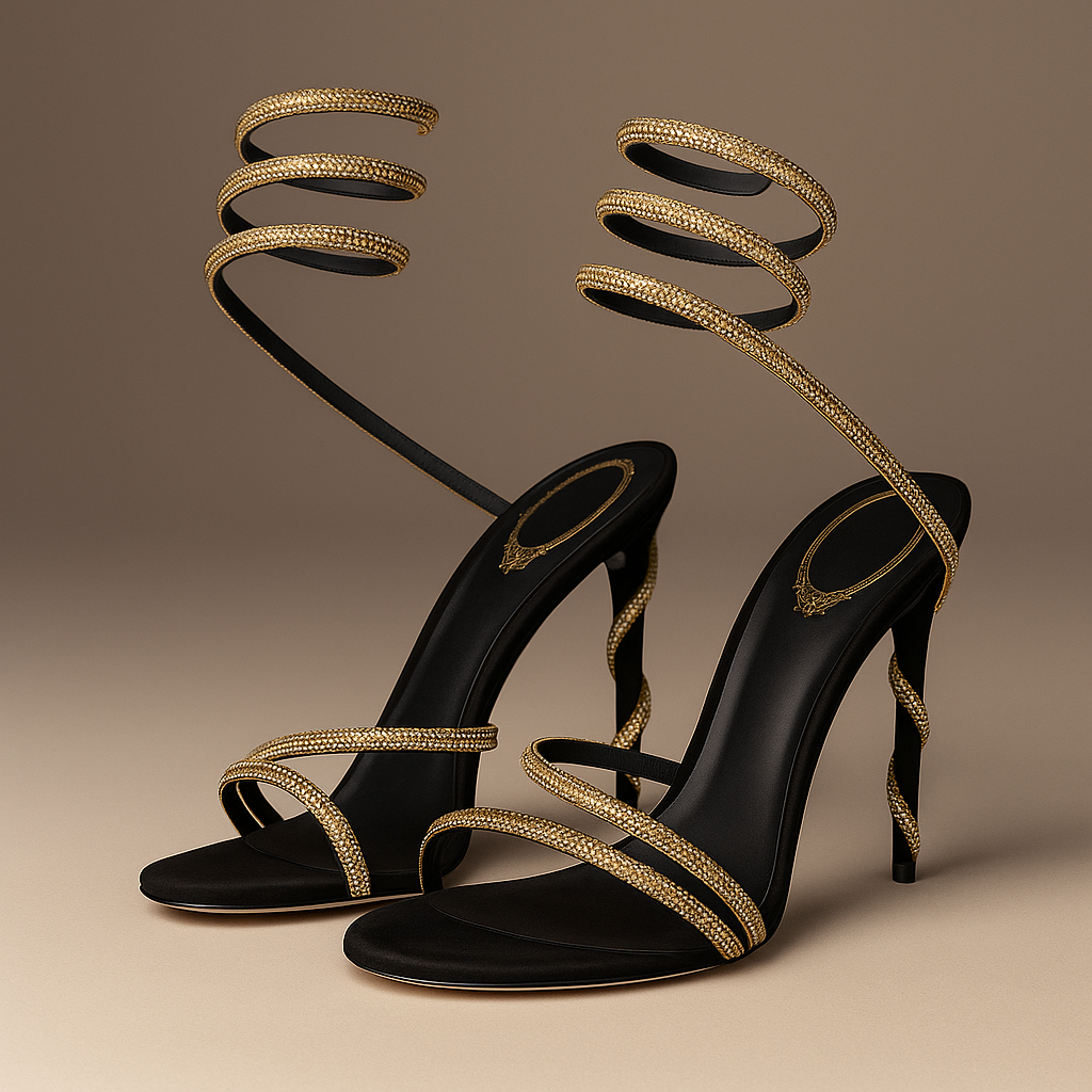 Medusa | Crystal Wrap Stiletto Heels
