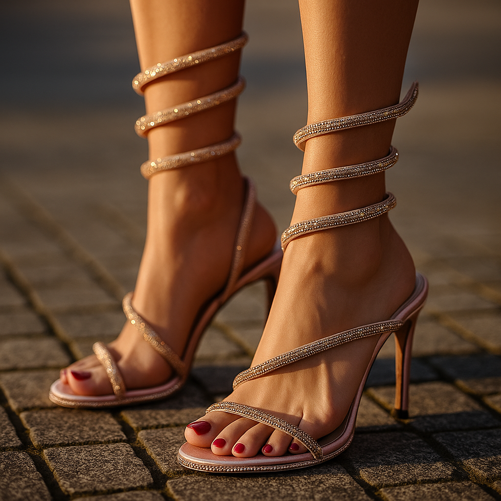 Medusa | Crystal Wrap Stiletto Heels