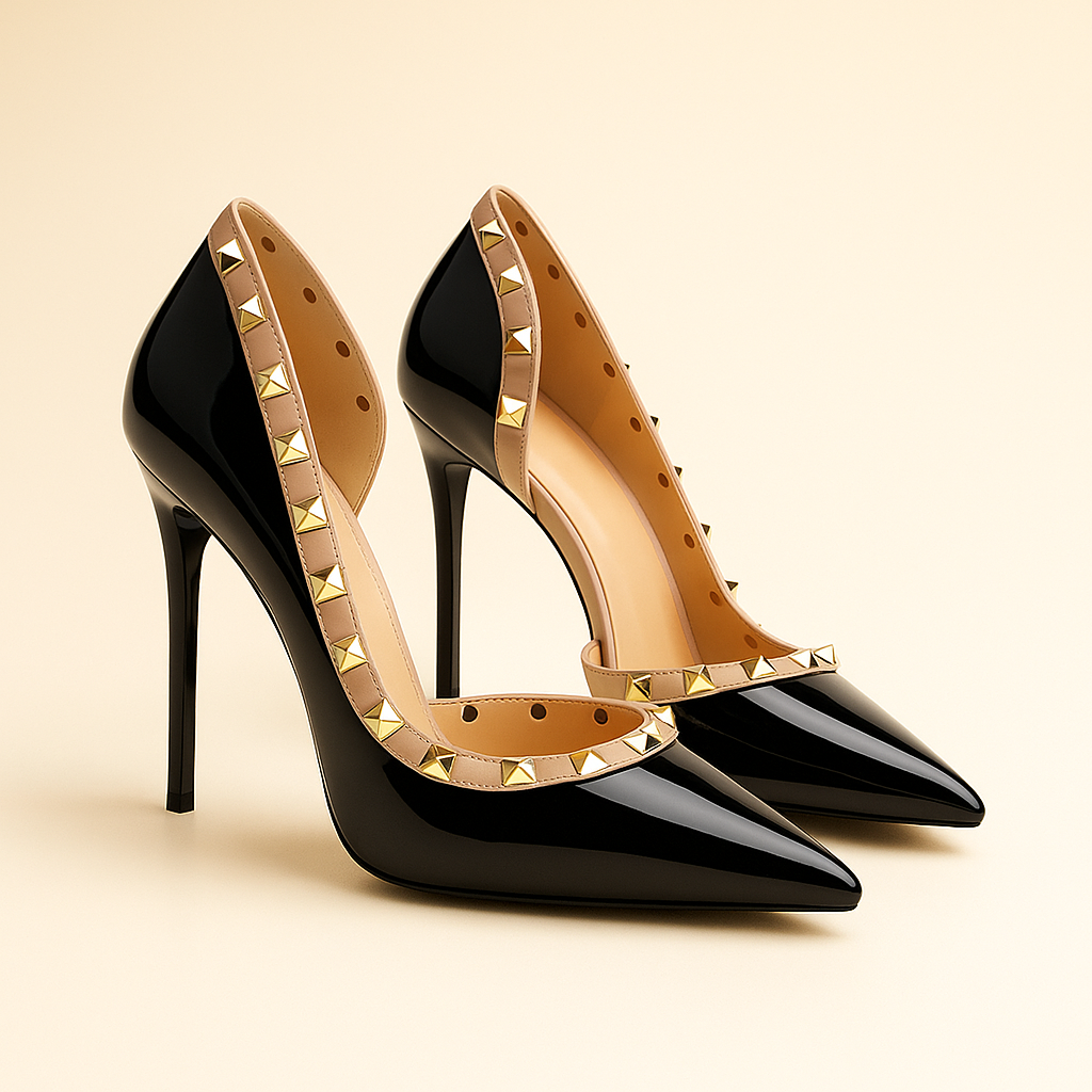 Vespera | Studded Stiletto Heels