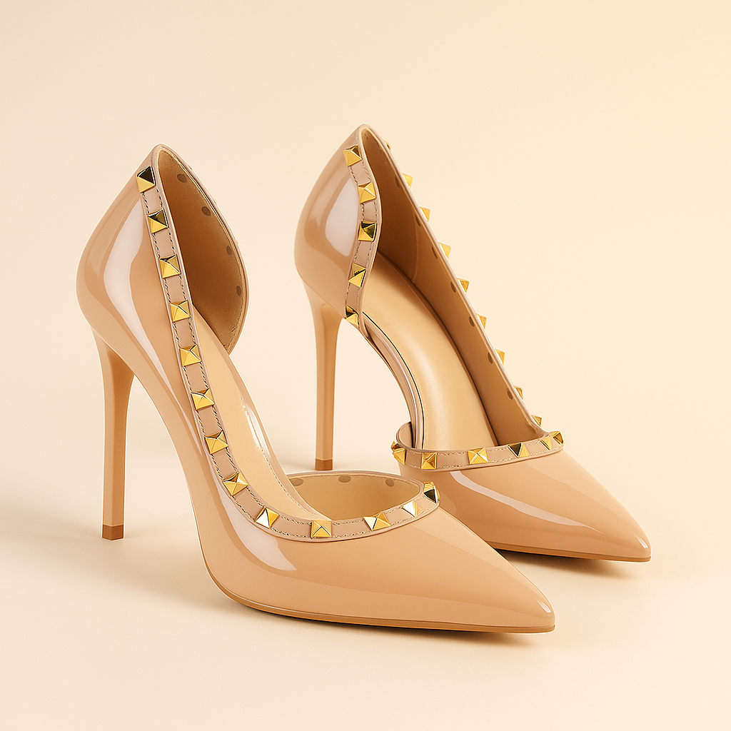 Vespera | Studded Stiletto Heels