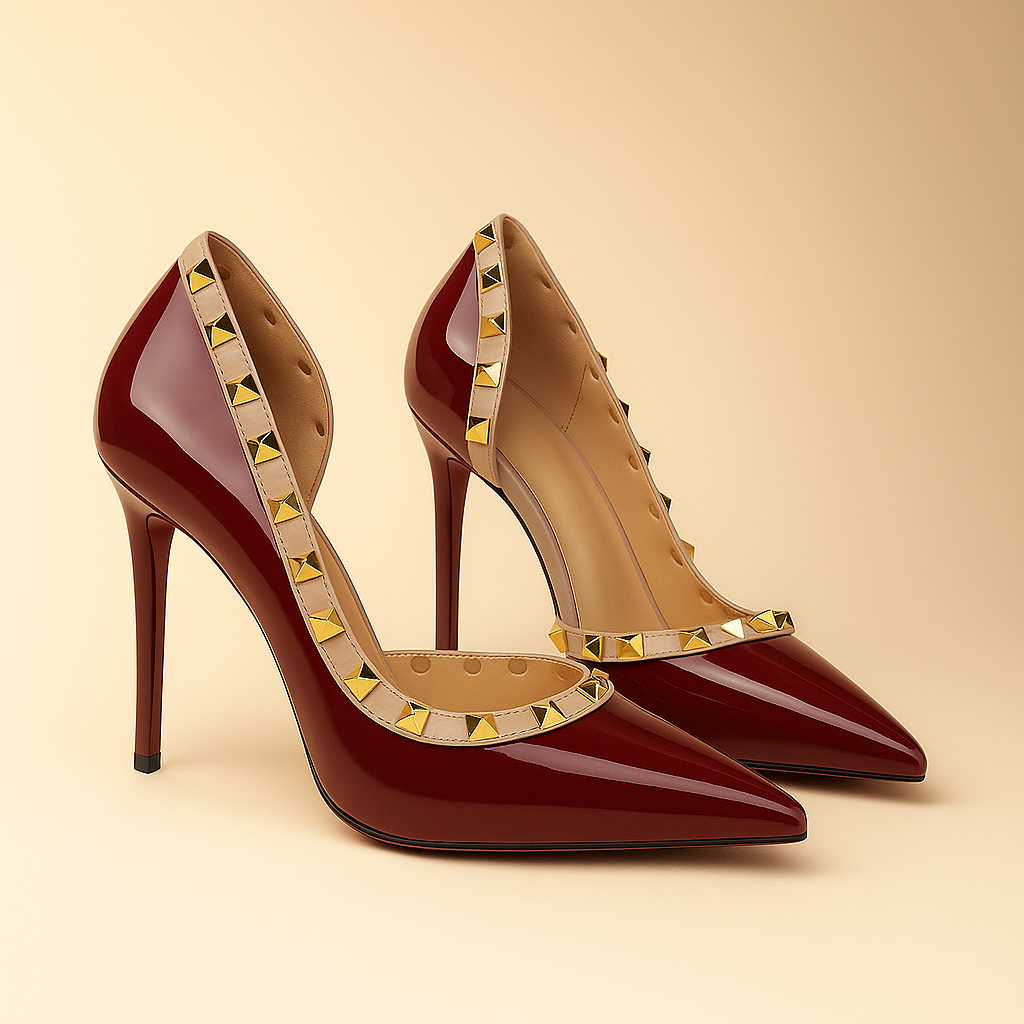 Vespera | Studded Stiletto Heels