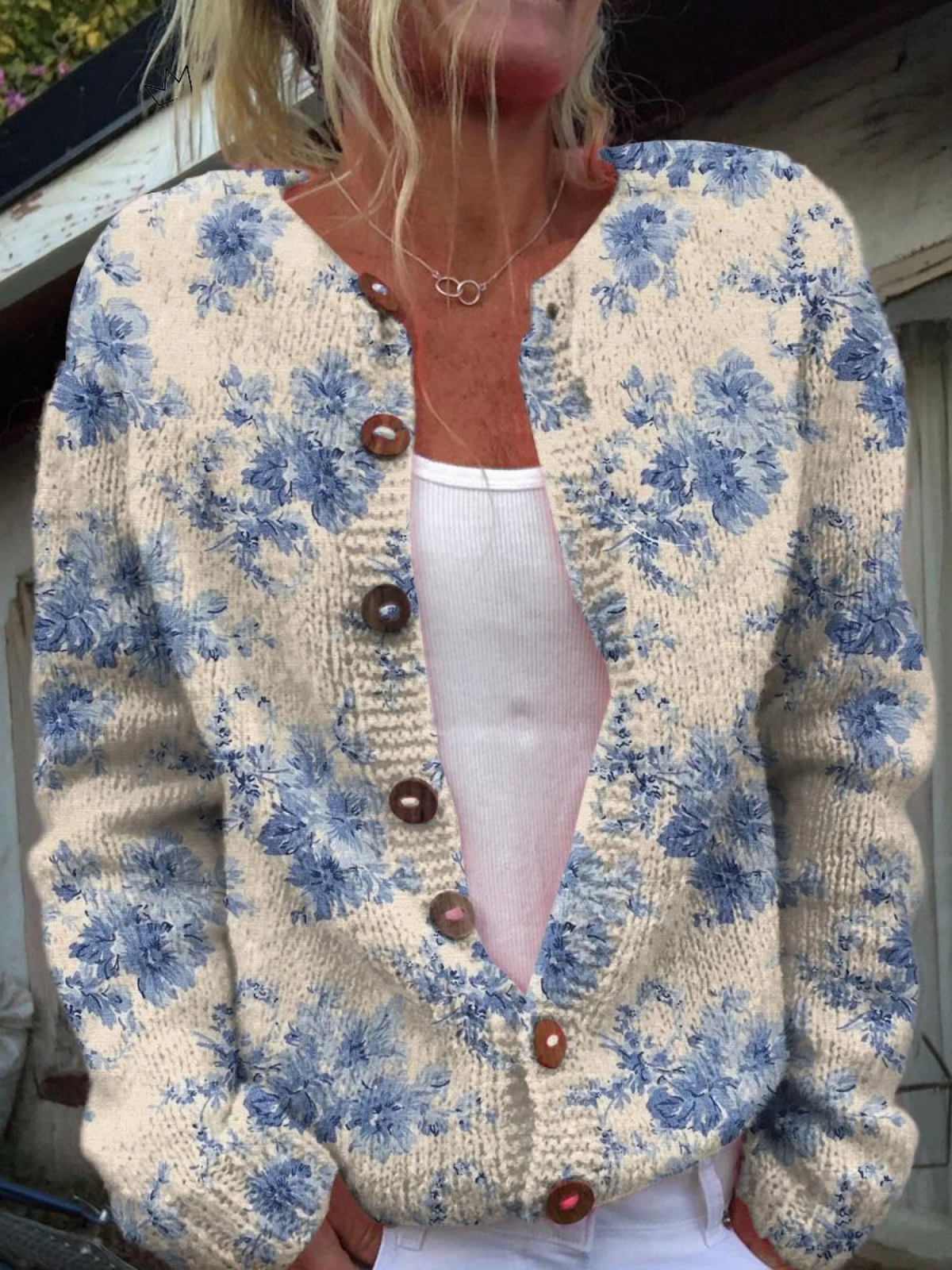 Vintage Knit Cardigan for Women