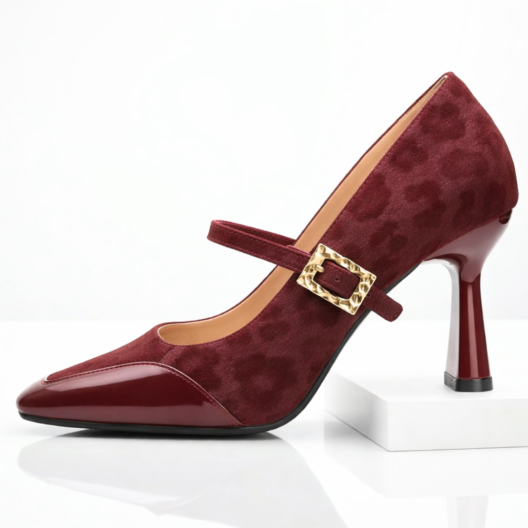 Monroe | Leopard Print Mary Jane Heels