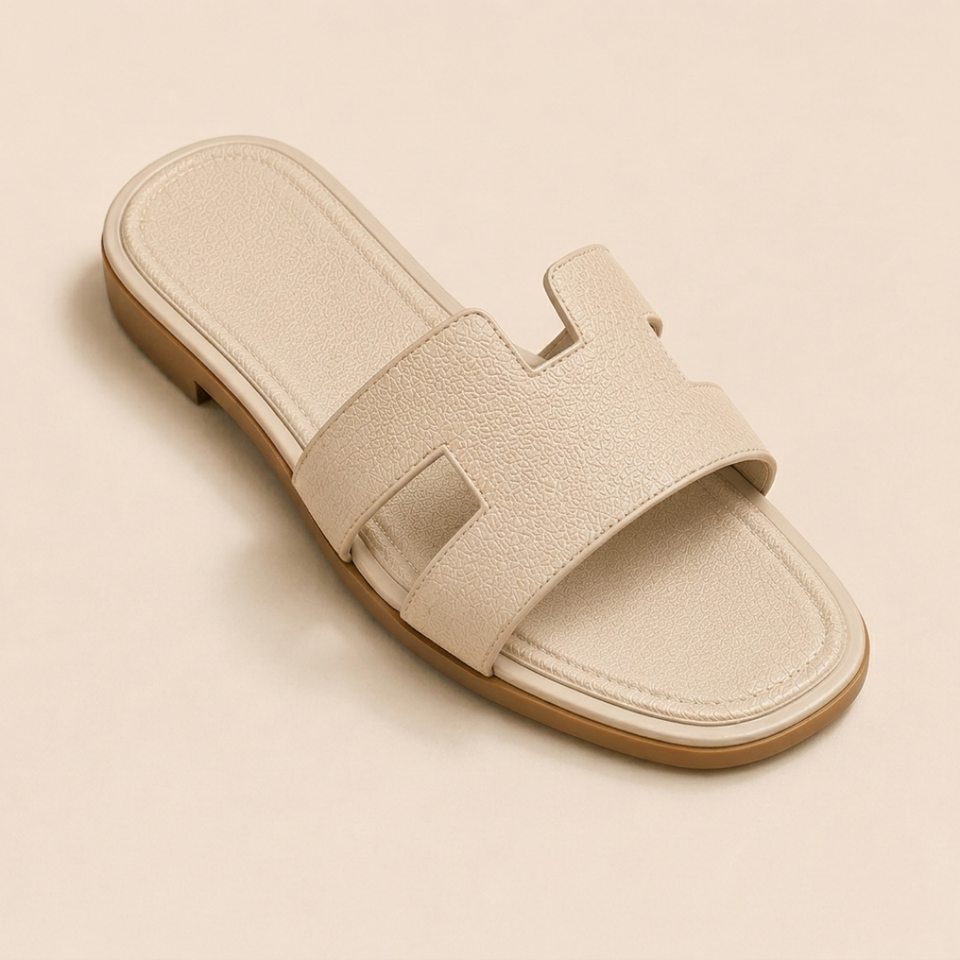 Simone | H-Strap Flat Slip-On Sandals