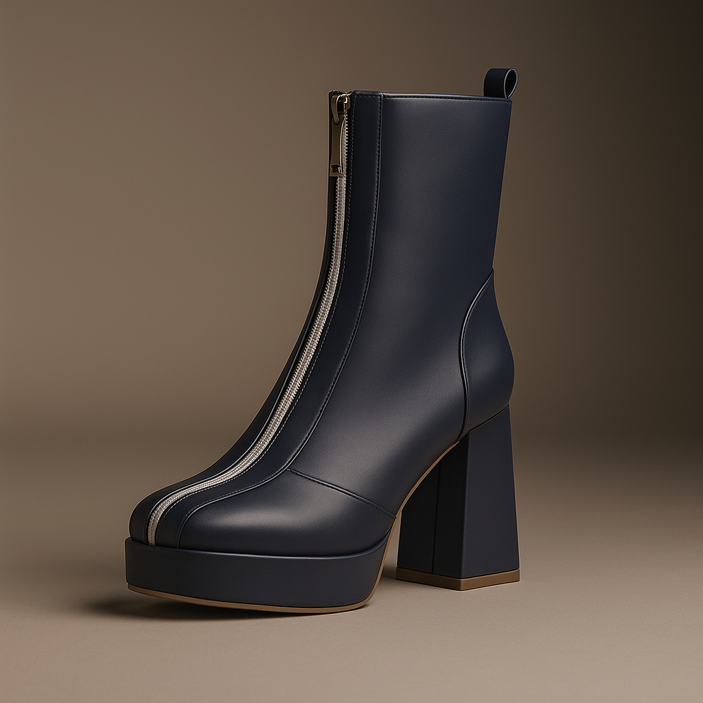 Caldera | Platform Block Heel Ankle Boots