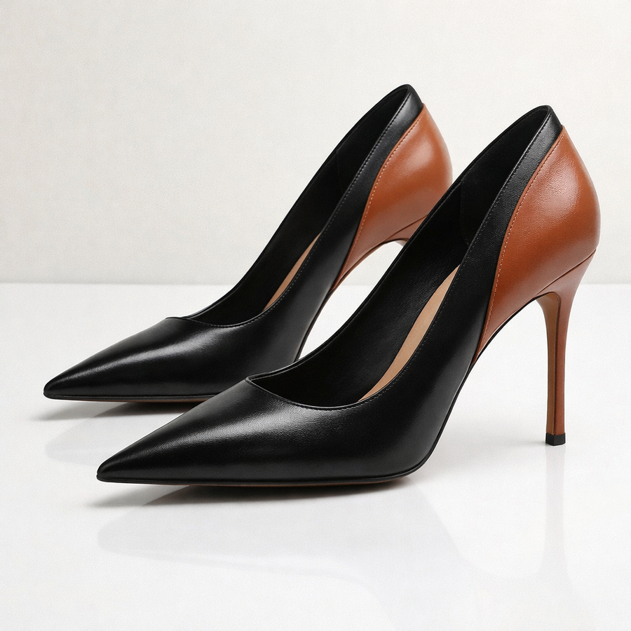 Verona | Two-Tone Pointed Pumps