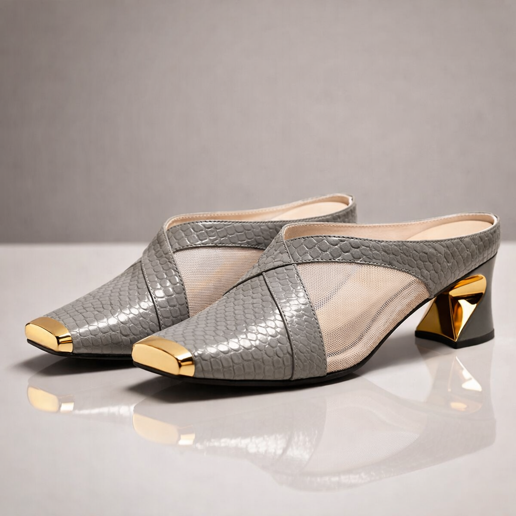 Aurea | Mesh Mule Heels