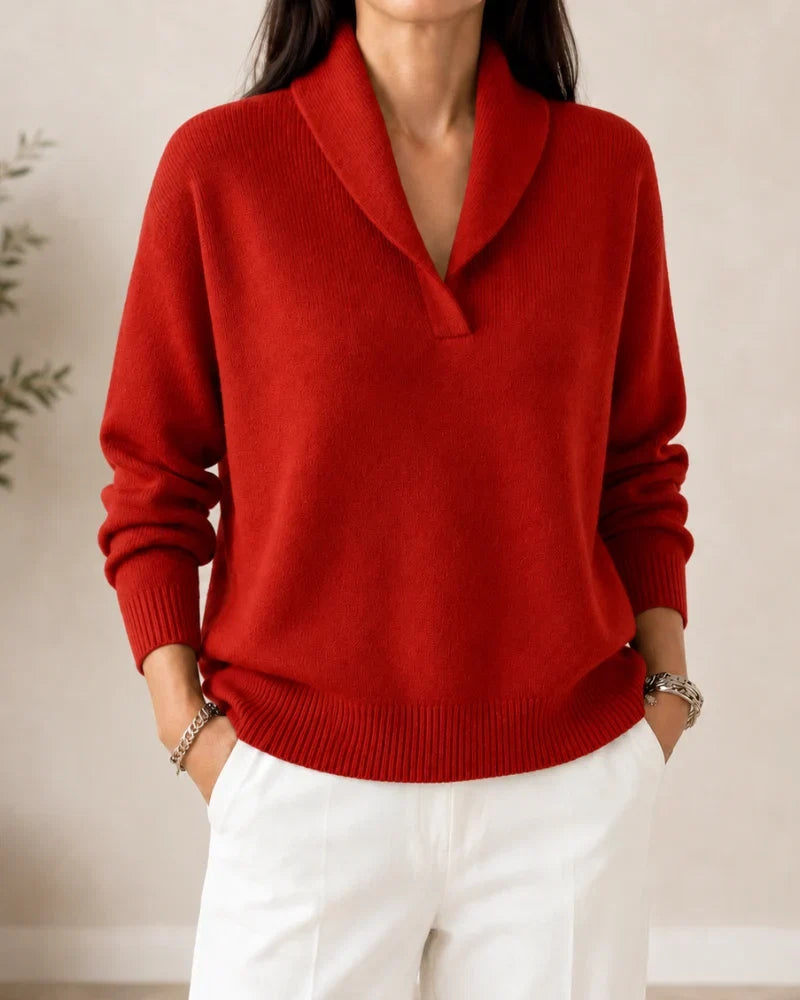Soft V-Neck Jumper for Women