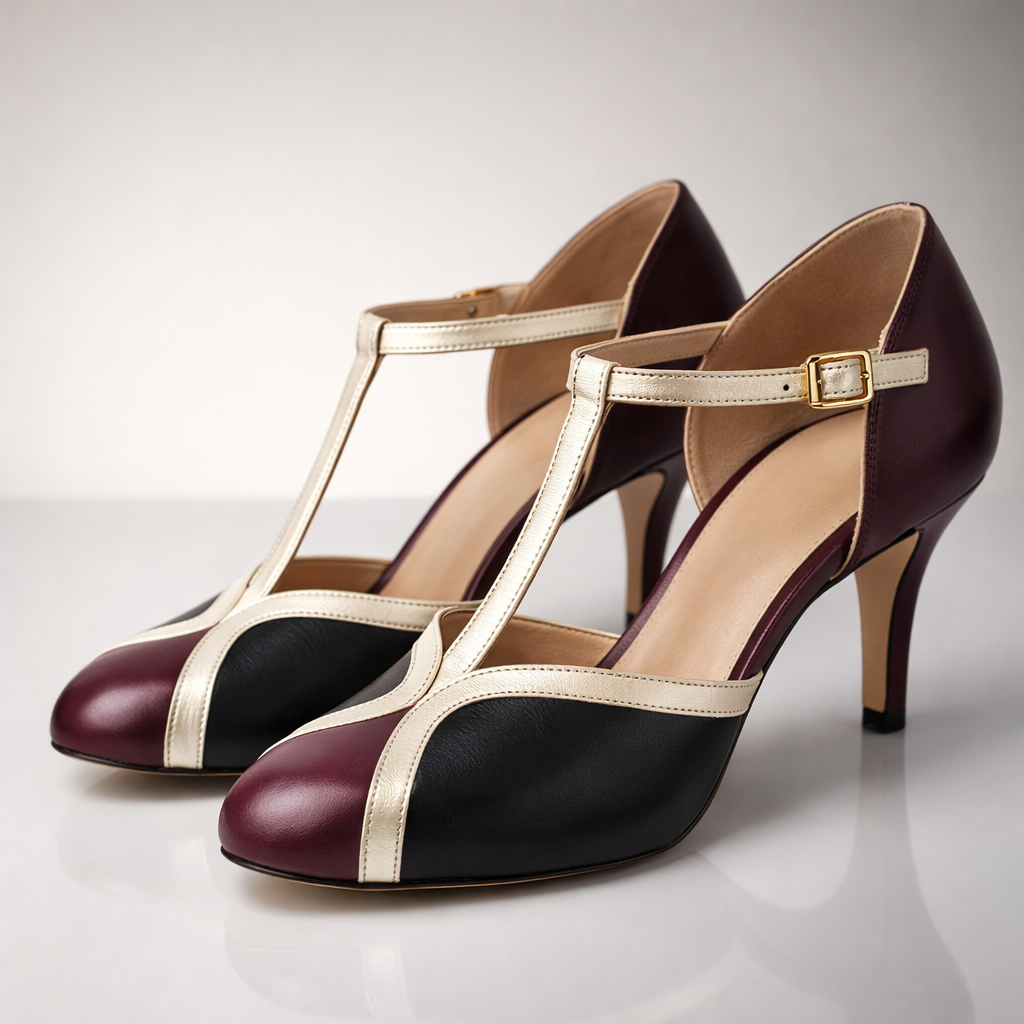 Amara | T-Strap Block Heels