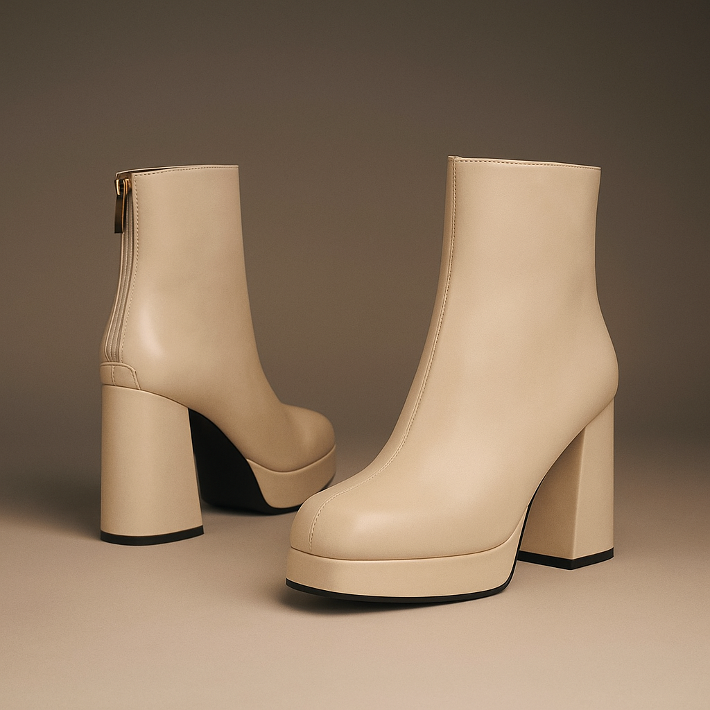 Arcavia | Platform Block Heel Ankle Boots