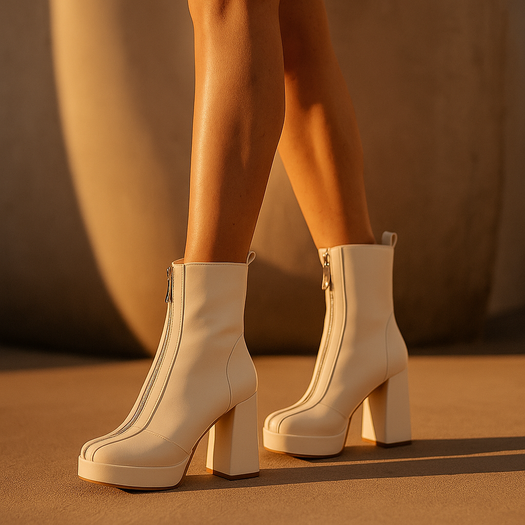 Caldera | Platform Block Heel Ankle Boots