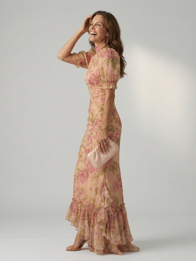 Vianne | High Neck Maxi Dress