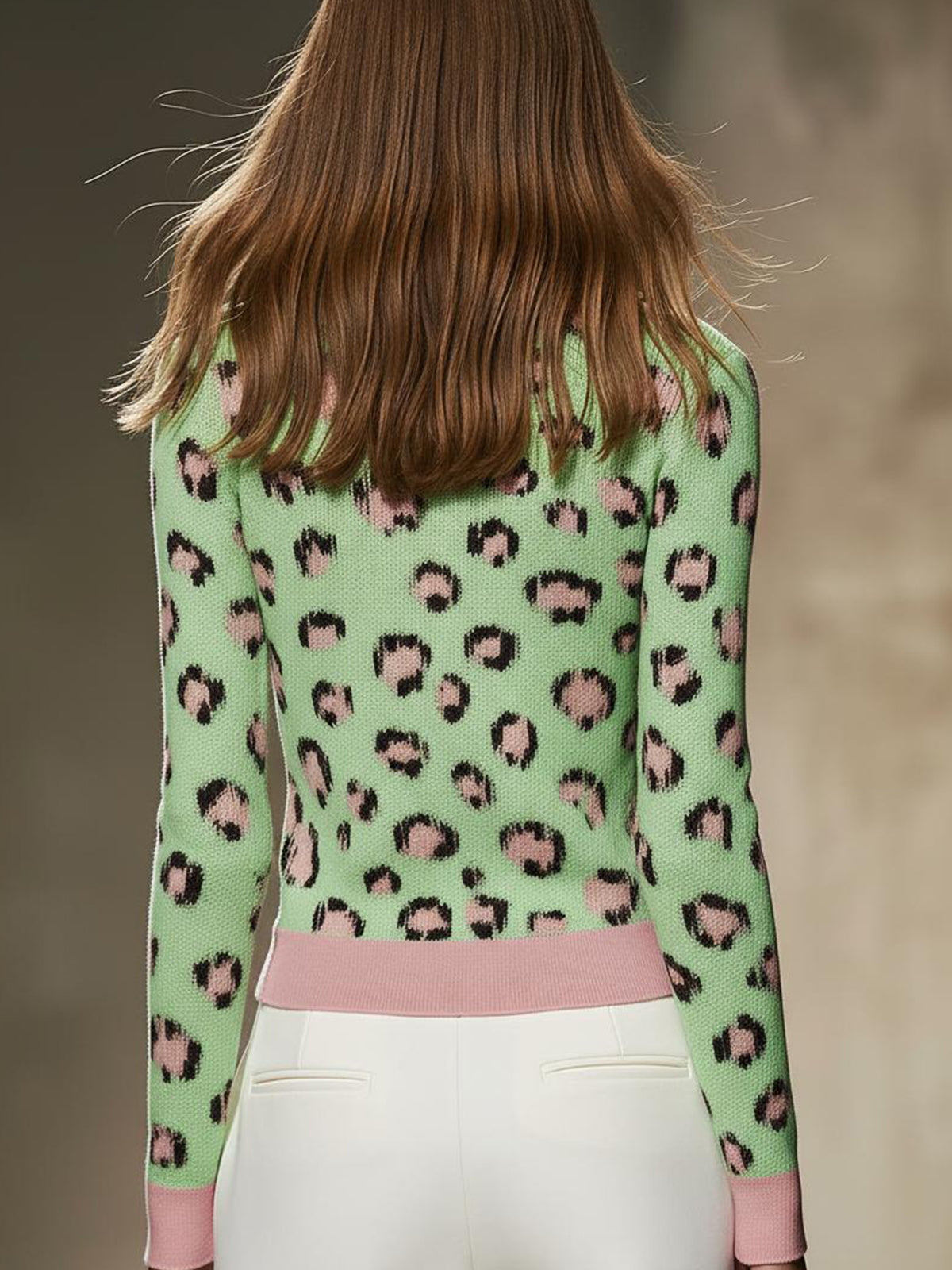 Savannah | Leopard Trim Cardigan