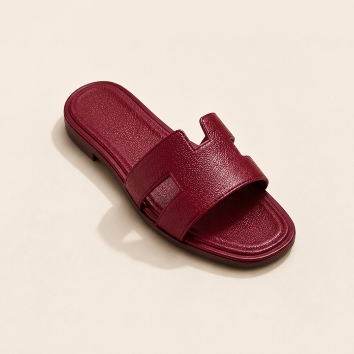 Simone | H-Strap Flat Slip-On Sandals