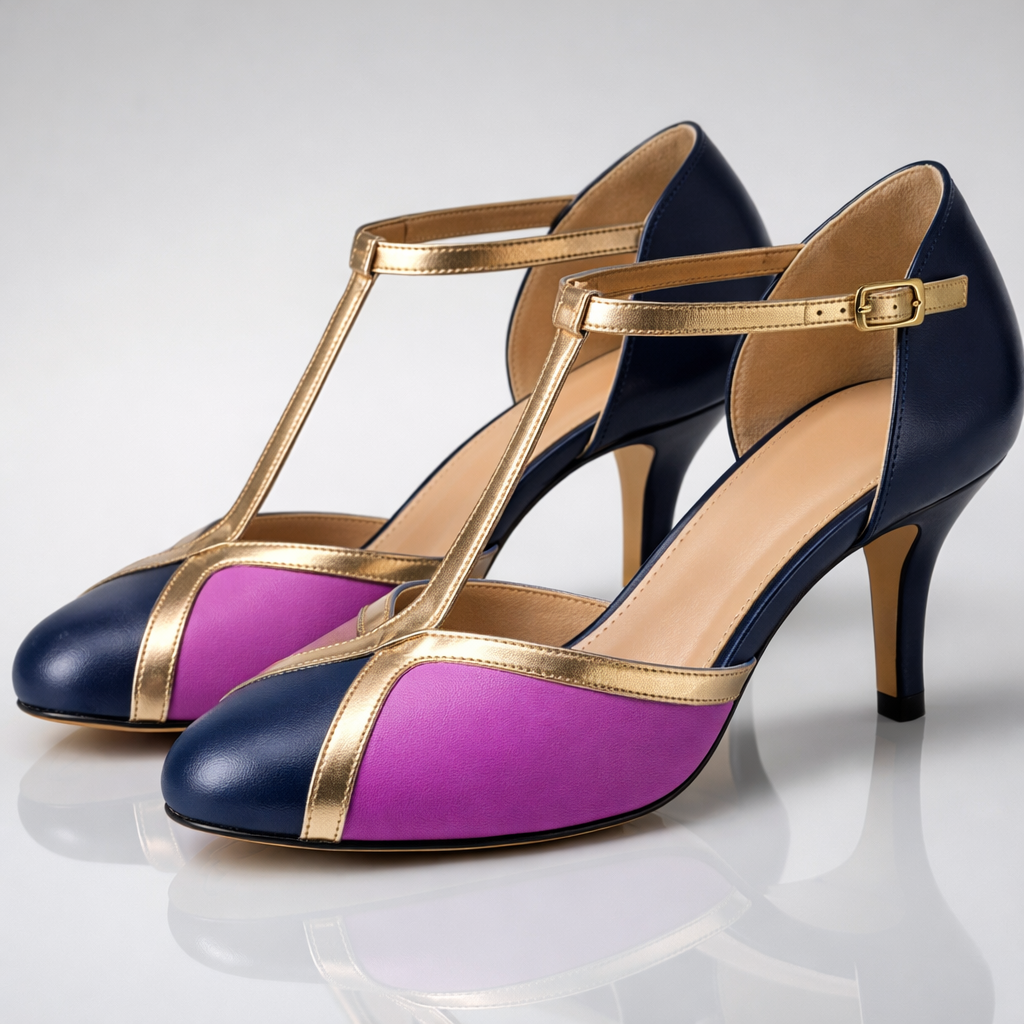 Amara | T-Strap Block Heels