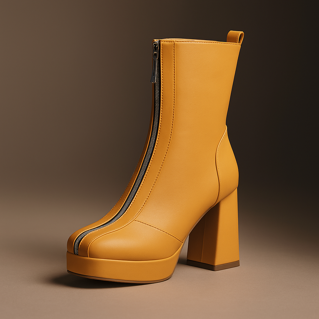 Caldera | Platform Block Heel Ankle Boots